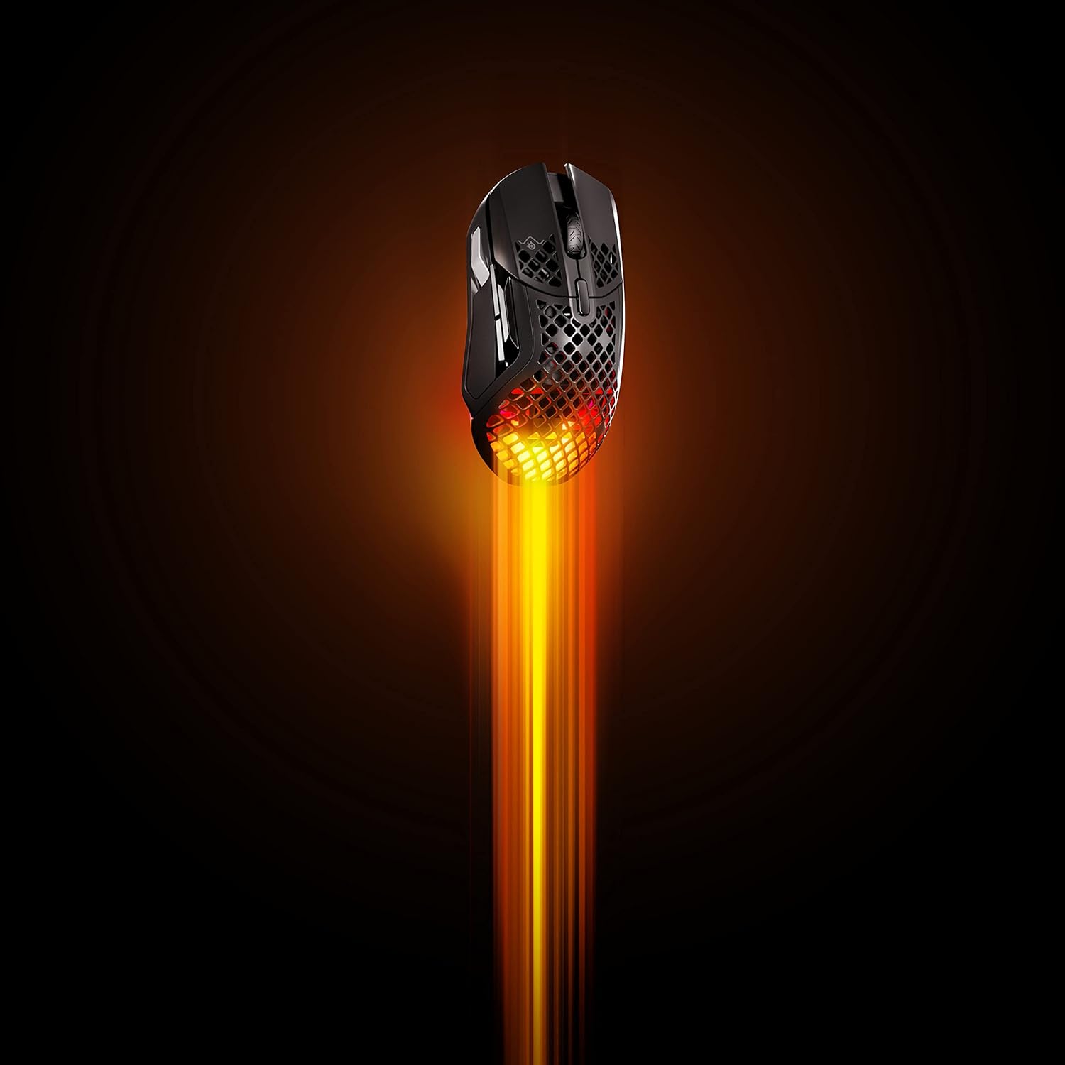 SteelSeries Aerox 5 Wireless - Holey RGB Gaming Mouse - Ultra-lightweight Water Resistant Design - 9 Buttons - Bluetooth/2.4 GHz - 18K DPI TrueMove Air Optical Sensor-10