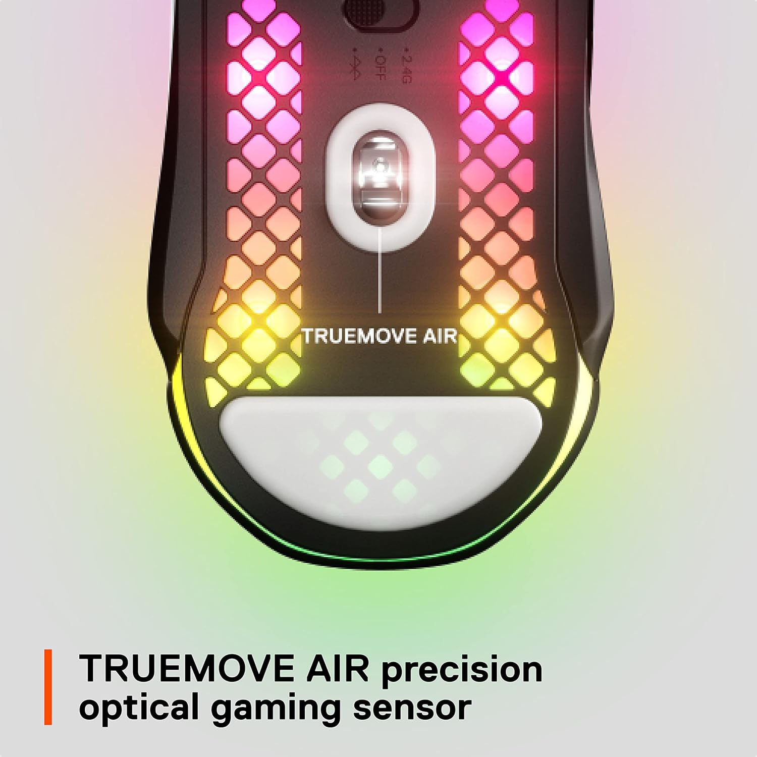 SteelSeries Aerox 5 Wireless - Holey RGB Gaming Mouse - Ultra-lightweight Water Resistant Design - 9 Buttons - Bluetooth/2.4 GHz - 18K DPI TrueMove Air Optical Sensor-7