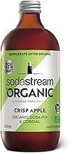 sodastream Flavours Organic Apple Drink Mix, Fizzy Drink Maker Concentrate, Aspartame Free SodaStream Syrup, Vegan Appleade Sparkling Water Flavouring, Low Sugar Fizzy Apple - 1x 500ml Bottle