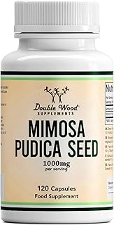 Double Wood Mimosa Pudica Seed Supplement | 120 High Strength Mimosa Pudica Capsules - 1000mg per Serving | Mimosa Pudica Seed Extract 10:1 | Non-GMO & Gluten Free