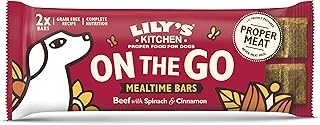 Lily's Kitchen Natural Adult Dog Treats - Beef On the Go Bars (1 Pack x 40g)