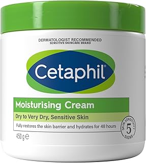 Cetaphil Body Moisturiser, 450g, Moisturising Cream For Dry to Very Dry, Sensitive Skin, With Niacinamide & Vitamin E