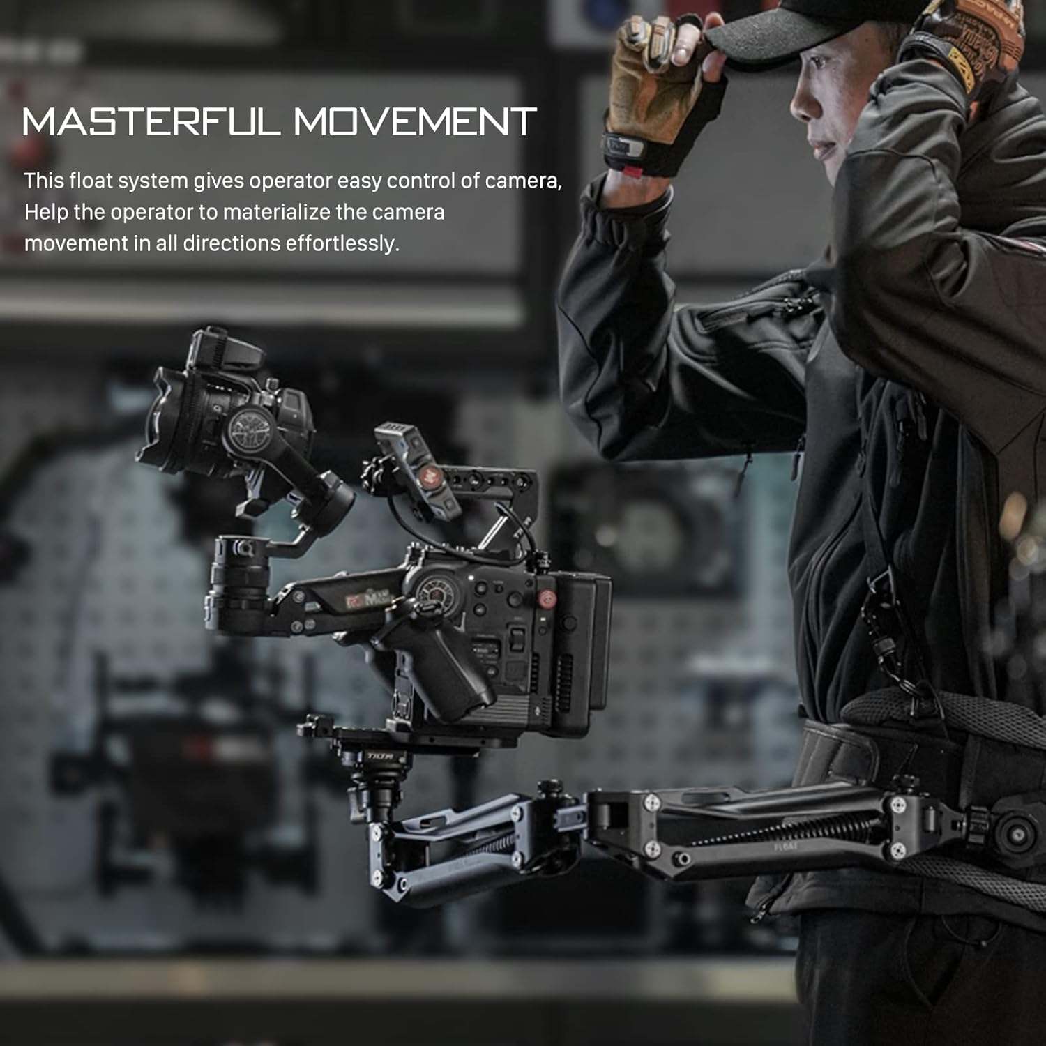 TILTA Float Handheld Support System Compatible with DJI Ronin 4D Camera, Support Vest Stabilizing Arm Filmmaking Kit with Quick Release Plate GSS-T02-3