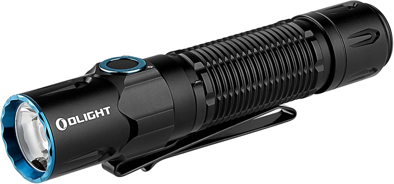 OLIGHT Warrior3S Tactical Torch 2300 Lumens Powerful Dual-Switch Rechargeable Flashlight with a Proximity Sensor for Emergency Camping and Outdoor Hiking (Black)-0