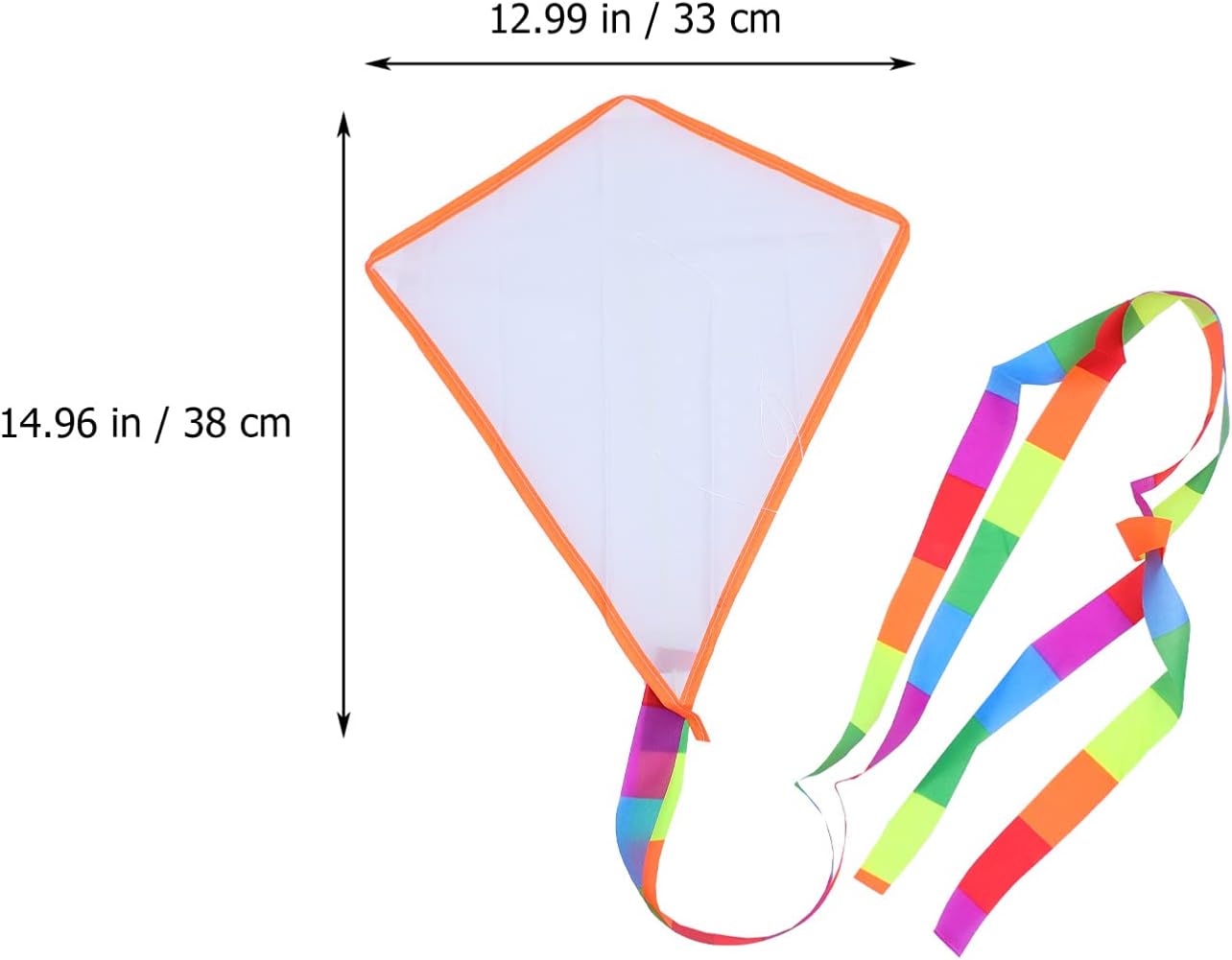 TOYANDONA DIY Kites for Kids, 3 Sets Kite Making Kit DIY Blank Painting Kite Easy to Fly Kite for Kids Coloring Kites (Random Color/with 30m Kite String)-1