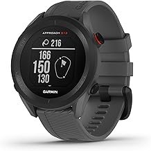 Garmin Approach S12 GPS Golf Watch, Sunlight Readable Display, Preloaded with 42,000+ courses, up to 30 hours battery life in GPS mode, Slate Grey