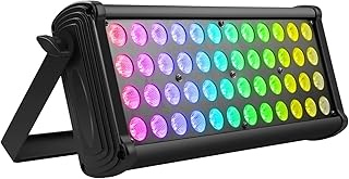 RGB Light Bar, DELIBANG LED Wall Washer dmx512 Flood Light 80W Equivalent Adjustable Stage Floodlight 48 LEDs Spotlight for DJ Disco Party Halloween Christmas Festival, 1PC