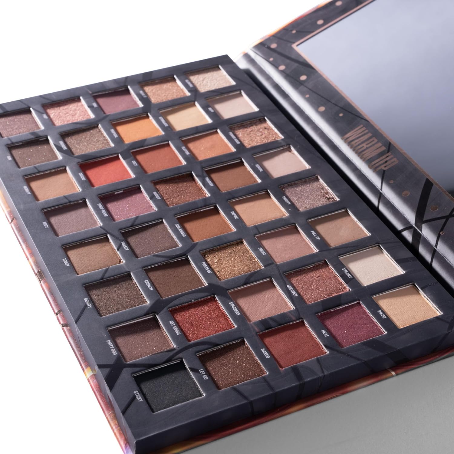 W7 Warm Up Pressed Pigment Palette - 40 High Impact Warm Tone Colours - Flawless Long-Lasting Glam Makeup-1