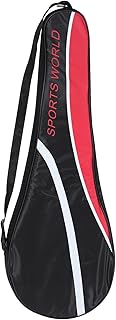 BESPORTBLE Badminton Racquet Cover Bag, Single Badminton Racket Cover Shoulder Bag Waterproof Badminton Racquet Carry Bag for Men Women Youth and Adult Badminton Sports Supply