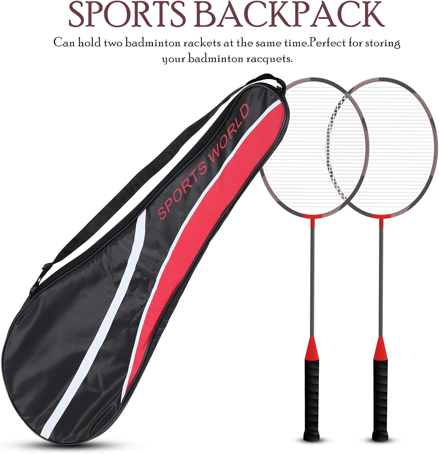 BESPORTBLE Badminton Racquet Cover Bag, Single Badminton Racket Cover Shoulder Bag Waterproof Badminton Racquet Carry Bag for Men Women Youth and Adult Badminton Sports Supply-3