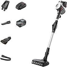 Bosch BCS712GB Unlimited 7 Cordless Stick Vacuum Cleaner with Flex Tube, Auto Detect Mode, Lightweight Design, 2 x Interchangeable 18V Batteries, 80 Minutes Run Time, Anthracite