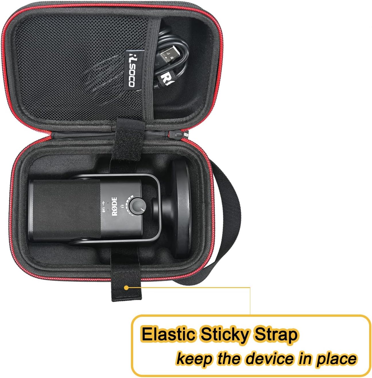 RLSOCO Case for Rode NT-USB Mini USB Microphone-5