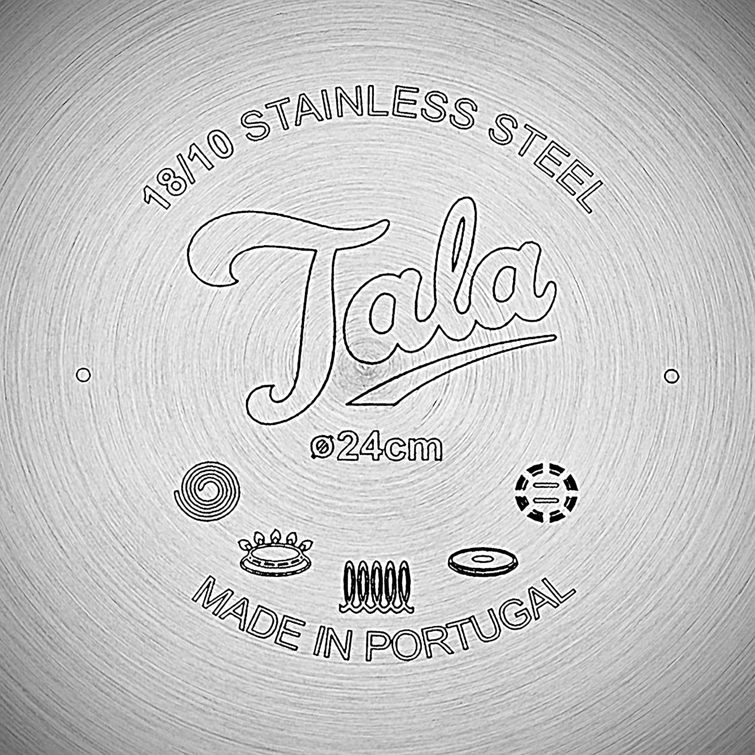 Tala Performance 5 Piece Stainless Steel Cookware Set, Saucepans with Stainless Steel lids, 16, 18cm deep and 20cm deep with Helper Handle, Milk pan, Non-Stick Fry Pan, Polished Mirror Shine Finish-4