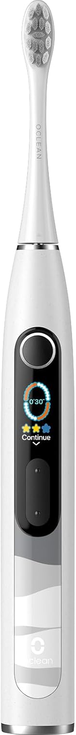 Oclean X10, Smart Sonic Electric Toothbrush, 5 Brushing Modes, 3h-Quick Charge for 60 Days, 2 Min Timer & Pressure Sensor, IPX7 – Grey-0