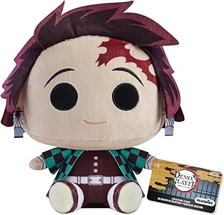 Funko Plush: Demon Slayer - 7" Tanjiro Kamado - Collectable Soft Toy - Birthday Gift Idea - Official Merchandise - Stuffed Plushie for Kids and Adults - Ideal for Anime Fans and Girlfriends