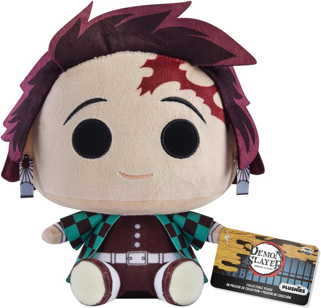 Funko Plush: Demon Slayer - 7" Tanjiro Kamado - Collectable Soft Toy - Birthday Gift Idea - Official Merchandise - Stuffed Plushie for Kids and Adults - Ideal for Anime Fans and Girlfriends-0