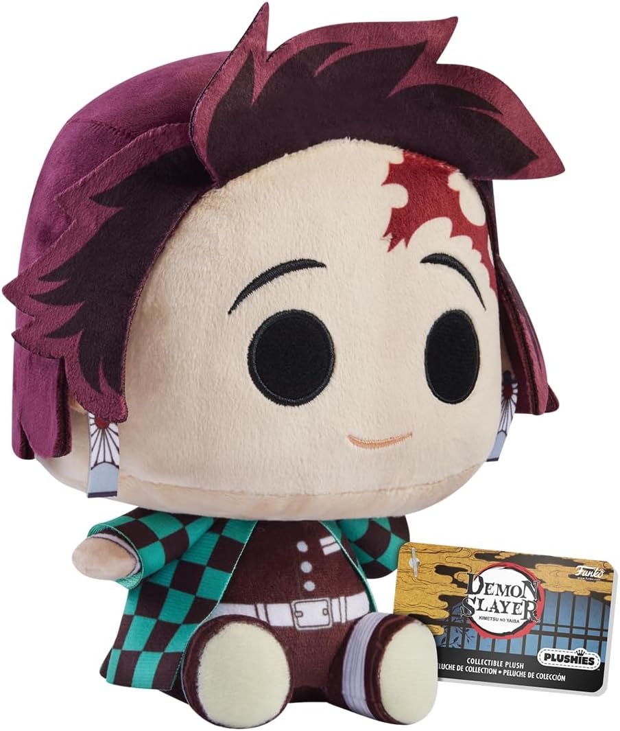 Funko Plush: Demon Slayer - 7" Tanjiro Kamado - Collectable Soft Toy - Birthday Gift Idea - Official Merchandise - Stuffed Plushie for Kids and Adults - Ideal for Anime Fans and Girlfriends-1