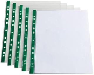 1ABOVE 90 Micron 100Pack Extra Strong A4 Plastic Wallets Premium + Glass Clear Poly Pockets Paper Document Files (1)