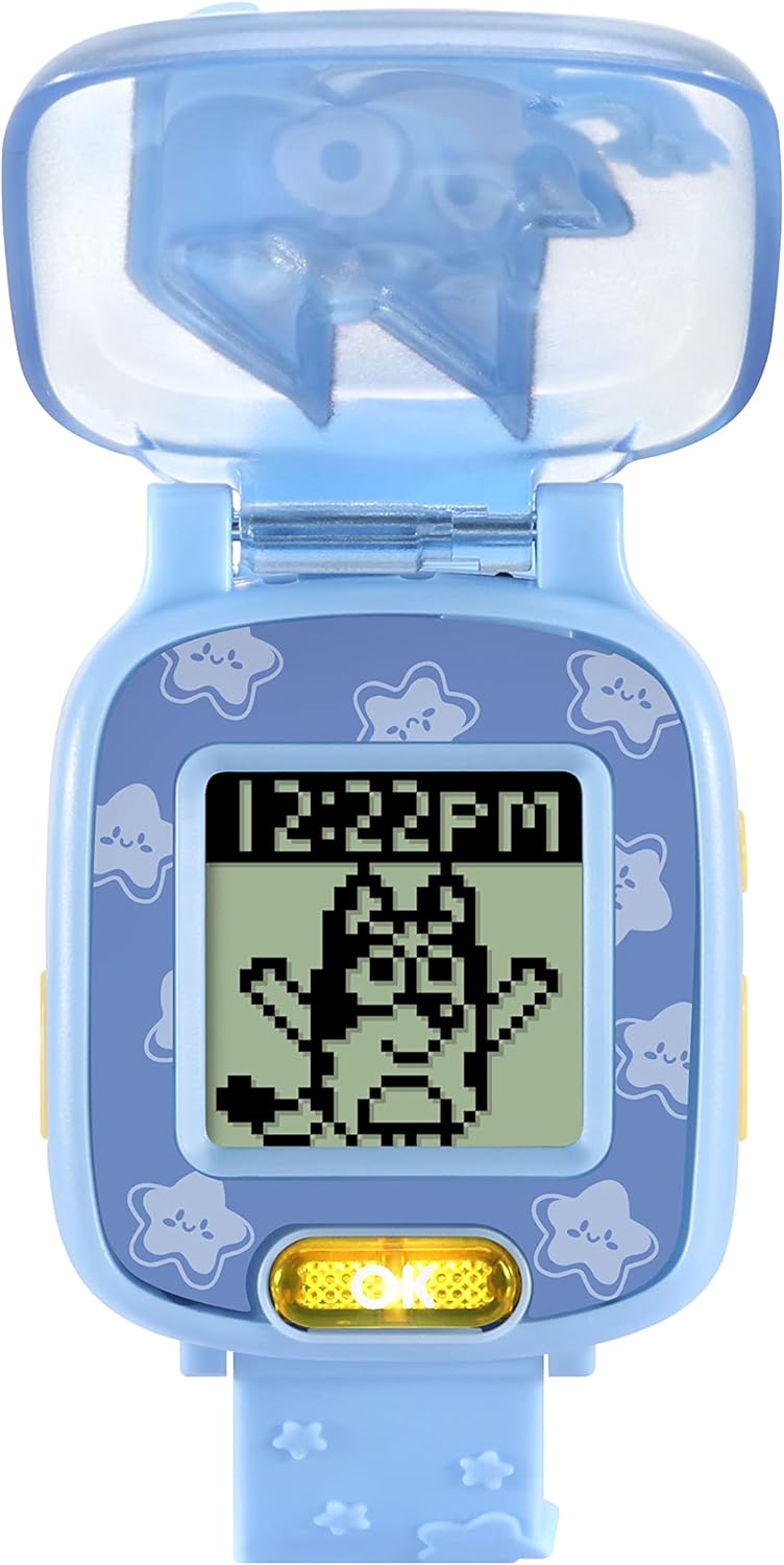 VTech Bluey Wackadoo Bluey Learning Watch, Official Bluey Toy, Toddler Watch with Stopwatch, Timer, Alarm & Games, Educational Gift for Children Ages 3, 4, 5, 6 + Years, English Version,Medium-1