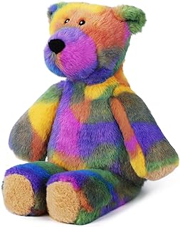 Plush Toy Doll Soft Stuff Animal Kids Children Pillow Gift for Christmas and Valentine (Rainbow Bear)