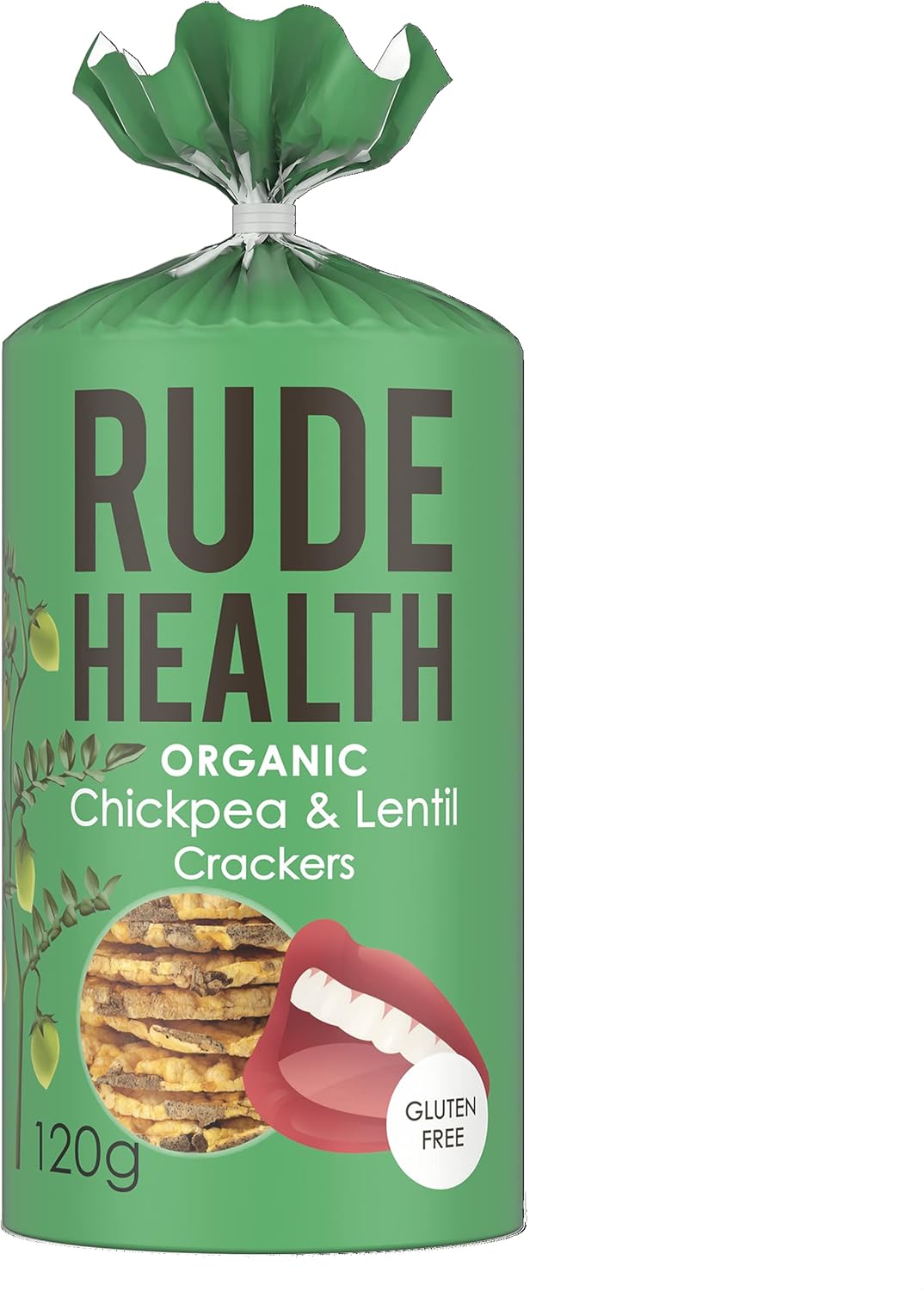 Rude Health 8 x 120g Organic Gluten-Free Chickpea and Lentil Crackers, Award-Winning, Health & Vegan, 100% Recyclable Packaging-0