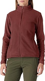 Outdoor Ventures Womens Fleece Jackets Ladies Lightweight Warm Full Zip Coat Soft Outerwear Running Jacket With 4 Large Pockets