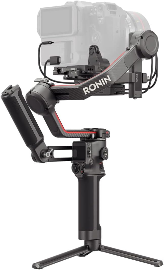 DJI RS 3 Pro Combo, 3-Axis Gimbal Stabilizer for DSLR and Cinema Cameras Canon/Sony/Panasonic/Nikon/Fujifilm/BMPCC, Automated Axis Locks, Carbon Fiber Arms, includes Ronin Image Transmitter and more-0