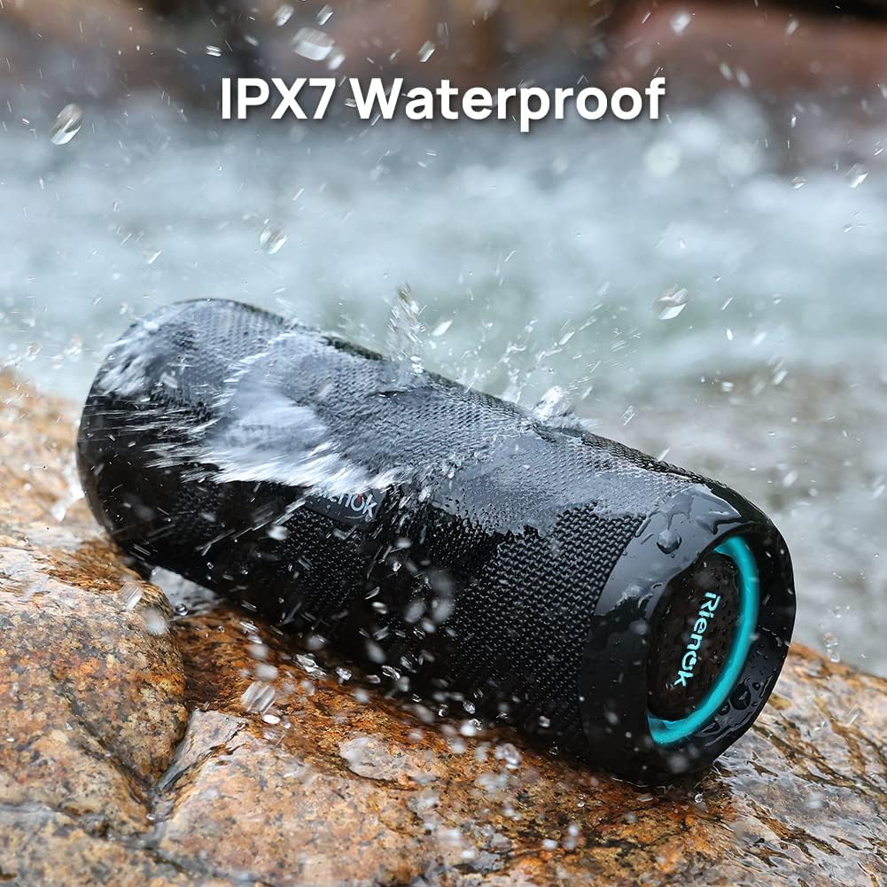 RIENOK Bluetooth Speaker Portable Wireless Bluetooth Speaker with 30W Enhanced Bass IPX7 Waterproof Bluetooth 5.3 Outdoor Speaker for Travel Sport-5