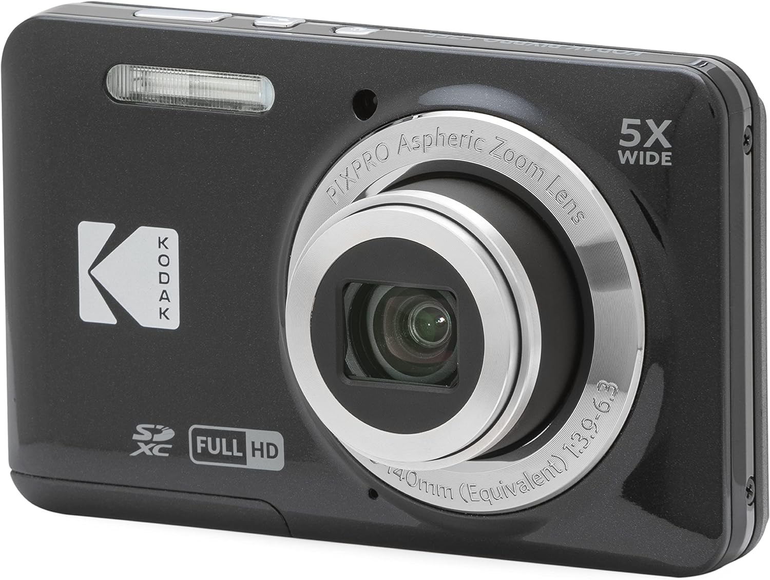 Kodak PIXPRO FZ55 16MP 5x Zoom Compact Camera - Black-0