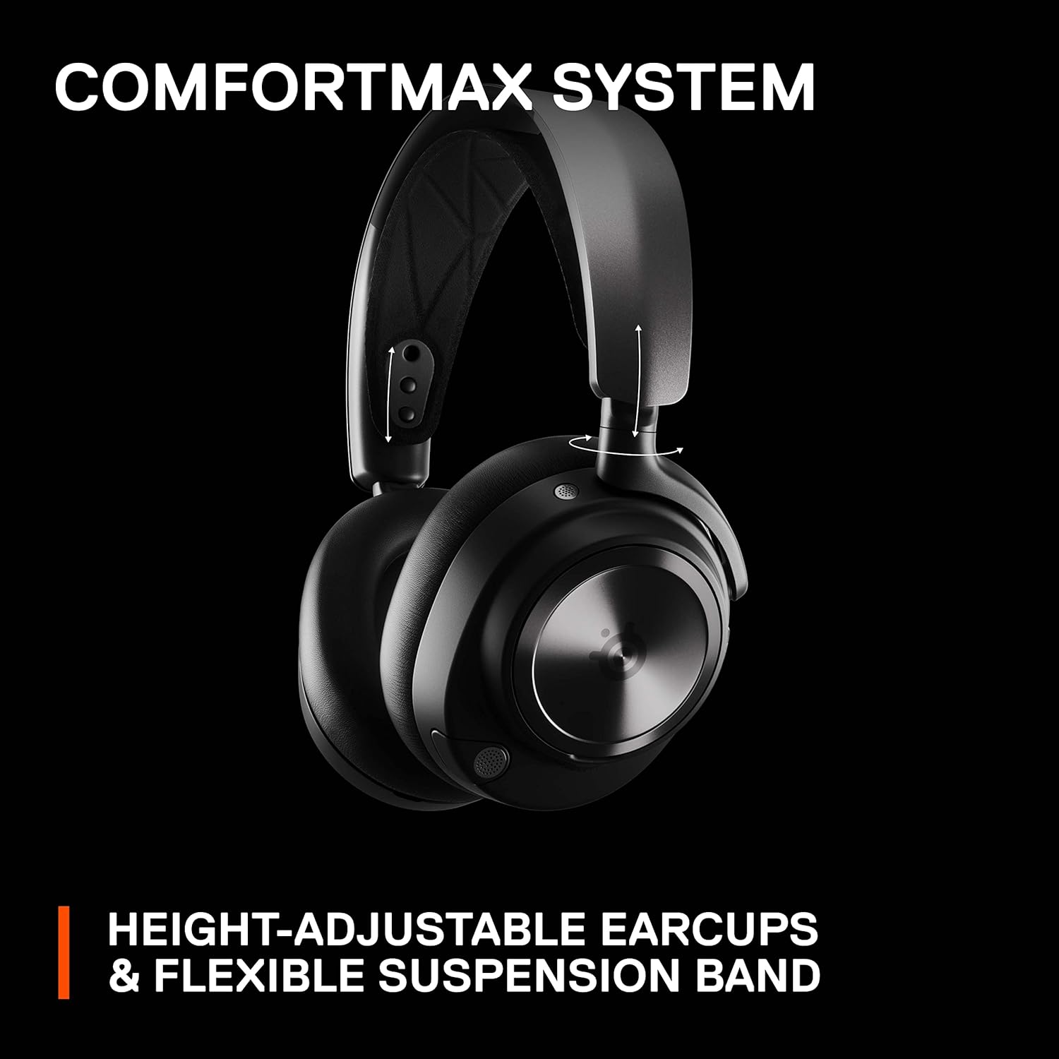 SteelSeries Arctis Nova Pro Wireless Multi-System Gaming Headset - Neodymium Magnetic Drivers - Active Noise Cancellation - Infinity Power System - ClearCast Gen 2 Mic - PC, PS5, PS4, Switch, Mobile-10