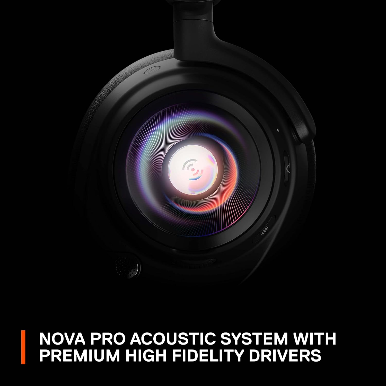 SteelSeries Arctis Nova Pro - Multi-System Gaming Headset - Premium Hi-Fi Drivers- Hi-Res Audio - 360° Spatial Audio- GameDAC Gen 2 - ESS Sabre Quad-DAC - Stealth Retractable Mic - PC, PS5/PS4, Switch-1