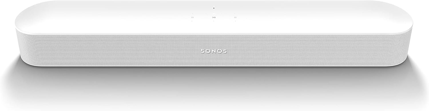 Sonos Beam (Gen 2). The compact smart soundbar for TV, music and more. (White)-0