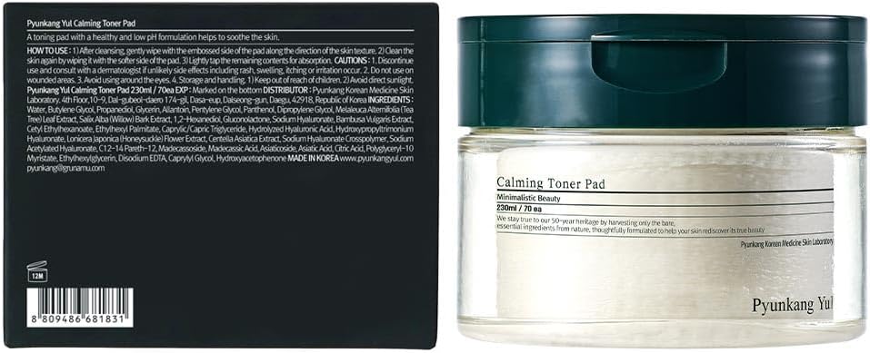 Pyunkang Yul Calming Toner Pad 230ml, 7.7 fl.oz / 70ea 7.7 Fl Oz (Pack of 1)-1