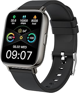 Ordtop Ordtop Smart Watch, Fitness Tracker 1.69" Touch Screen Men's Women's Smartwatch Sports Watch Pedometer Heart Rate Monitor Waterproof IP68 Smart Watch 24 Modes Smart Bracelet Stopwatch for Android iOS