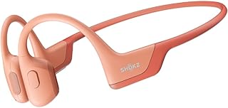 SHOKZ OpenRun Pro, [England Athletics Recommended] Bone Conduction Headphones, Open-Ear Sports Earphones with Mic, IP55 Waterproof Bluetooth Wireless Headset for Running Workout Yoga(Pulse Pink)