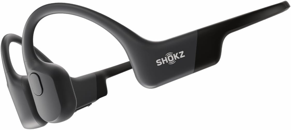 SHOKZ OpenRun Bone Conduction Sports headphones, IP67 Waterproof bluetooth earphones for running, work out(Black)-0