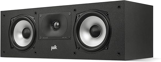 Polk Audio Monitor XT30 High-Resolution Center Channel Speaker, Hi-Res Certified Performance, Dolby Atmos Certified & DTS:X Compatible, Black