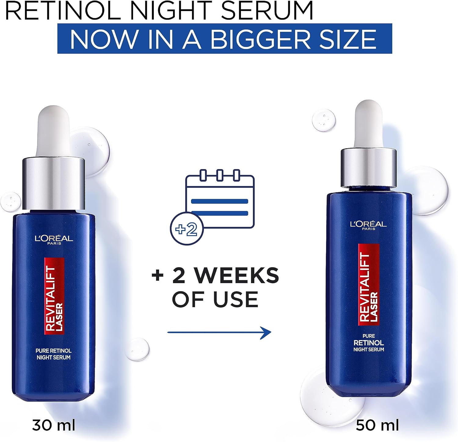 L’Oreal Paris Pure Retinol Night Serum, Revitalift Laser Anti-Ageing & Anti-Wrinkle Serum, 50ml-1