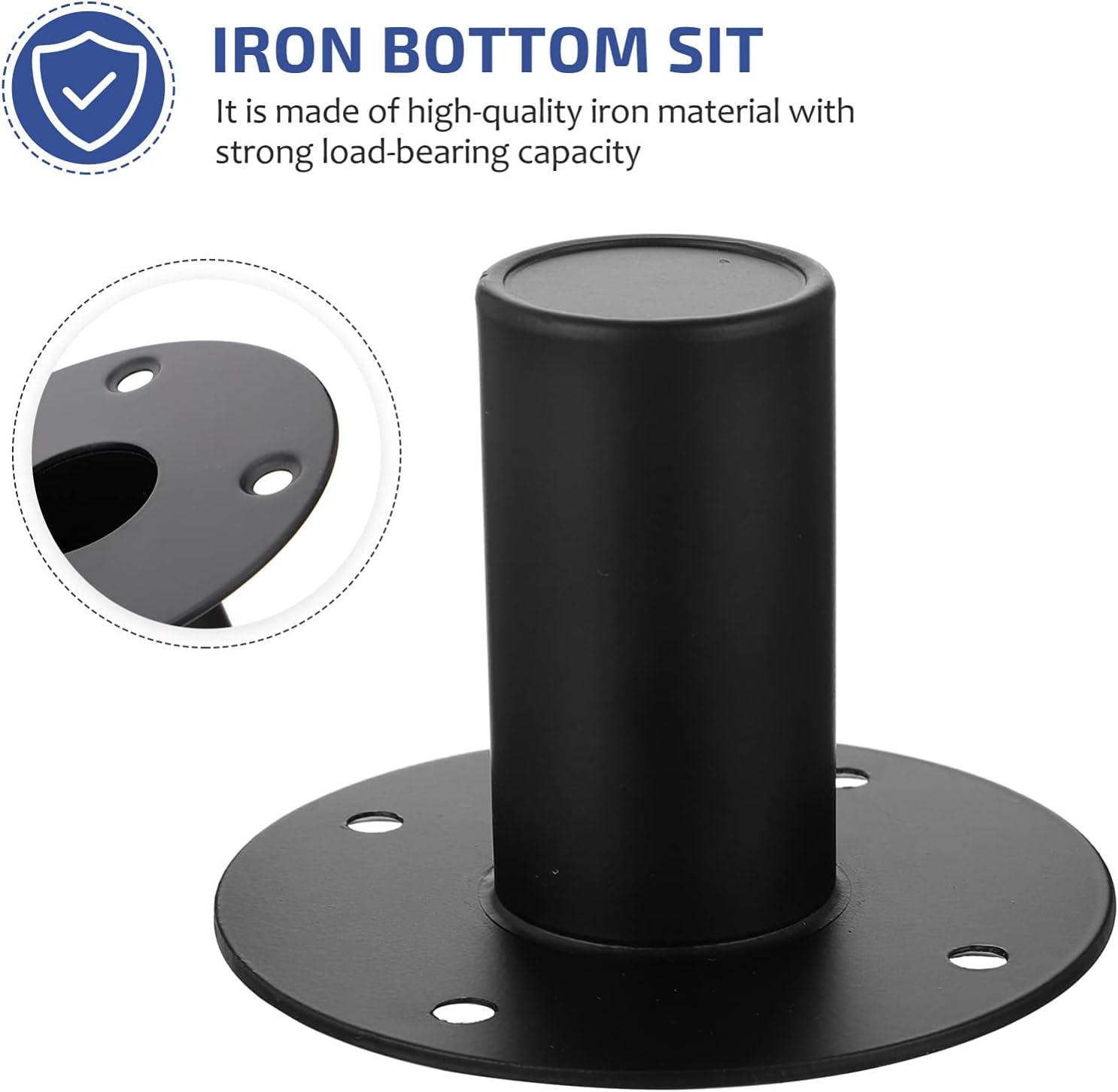 Milisten 1 Pc Speaker Iron Bottom Base Mounting Speaker Bracket Stands Pole Dj Speakers Audio Speaker Stand Speaker Cabinet Insert Speaker Mount Bracket Speaker Feet Metal Toddler Bib-5