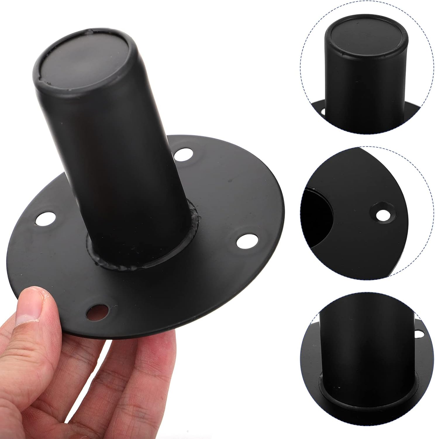 Milisten 1 Pc Speaker Iron Bottom Base Mounting Speaker Bracket Stands Pole Dj Speakers Audio Speaker Stand Speaker Cabinet Insert Speaker Mount Bracket Speaker Feet Metal Toddler Bib-7