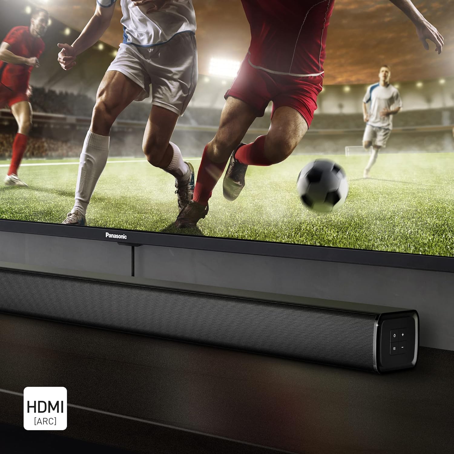 Panasonic SC-HTB100 Slim Soundbar for Dynamic Sound with Bluetooth, USB, HDMI and AUX- in Connectivity , Black-5