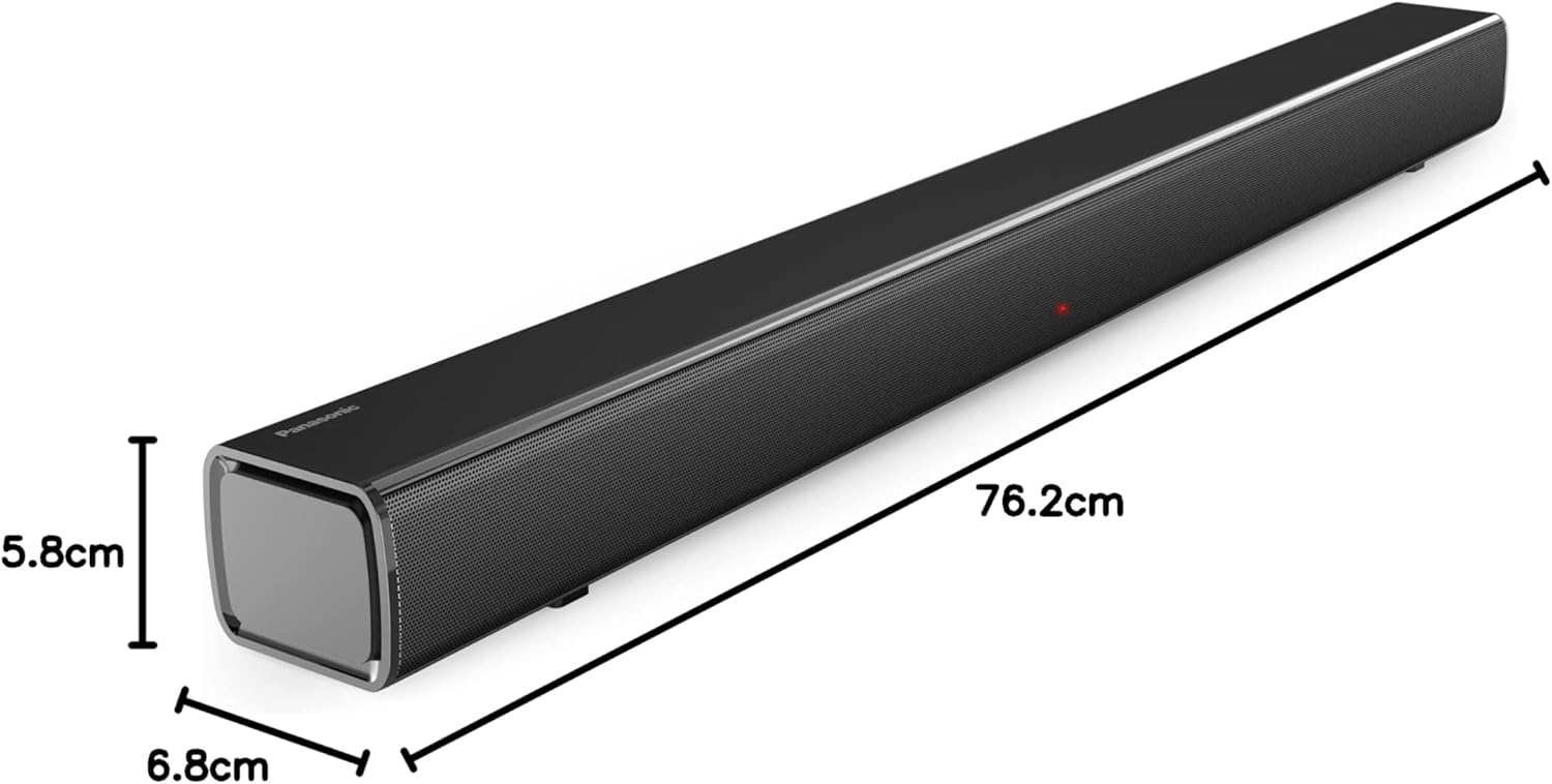 Panasonic SC-HTB100 Slim Soundbar for Dynamic Sound with Bluetooth, USB, HDMI and AUX- in Connectivity , Black-7