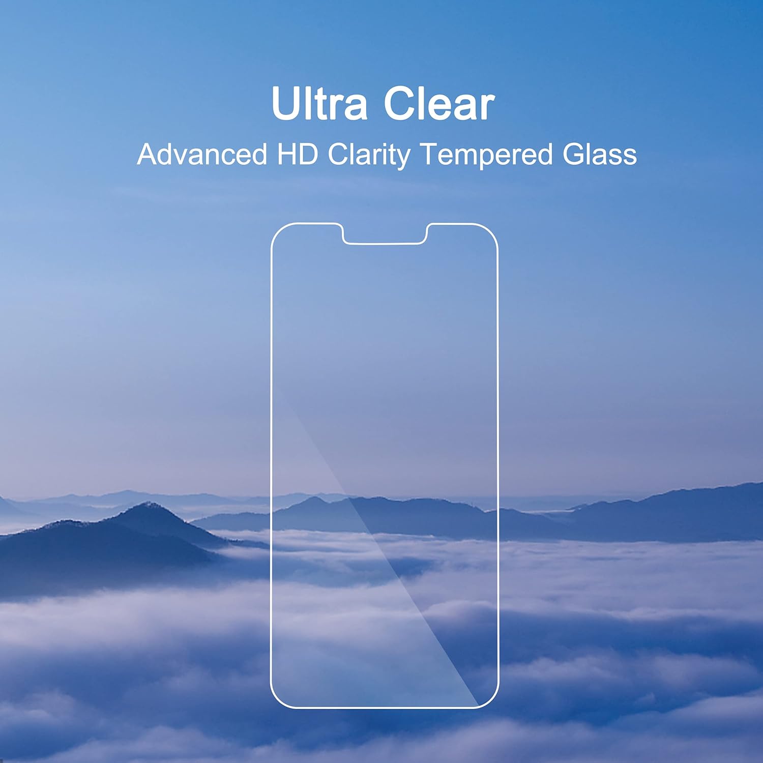 Ailun Glass Screen Protector Compatible for iPhone 14/13/13 Pro [6.1 Inch] Display 3 Pack Case Friendly Tempered Glass-3