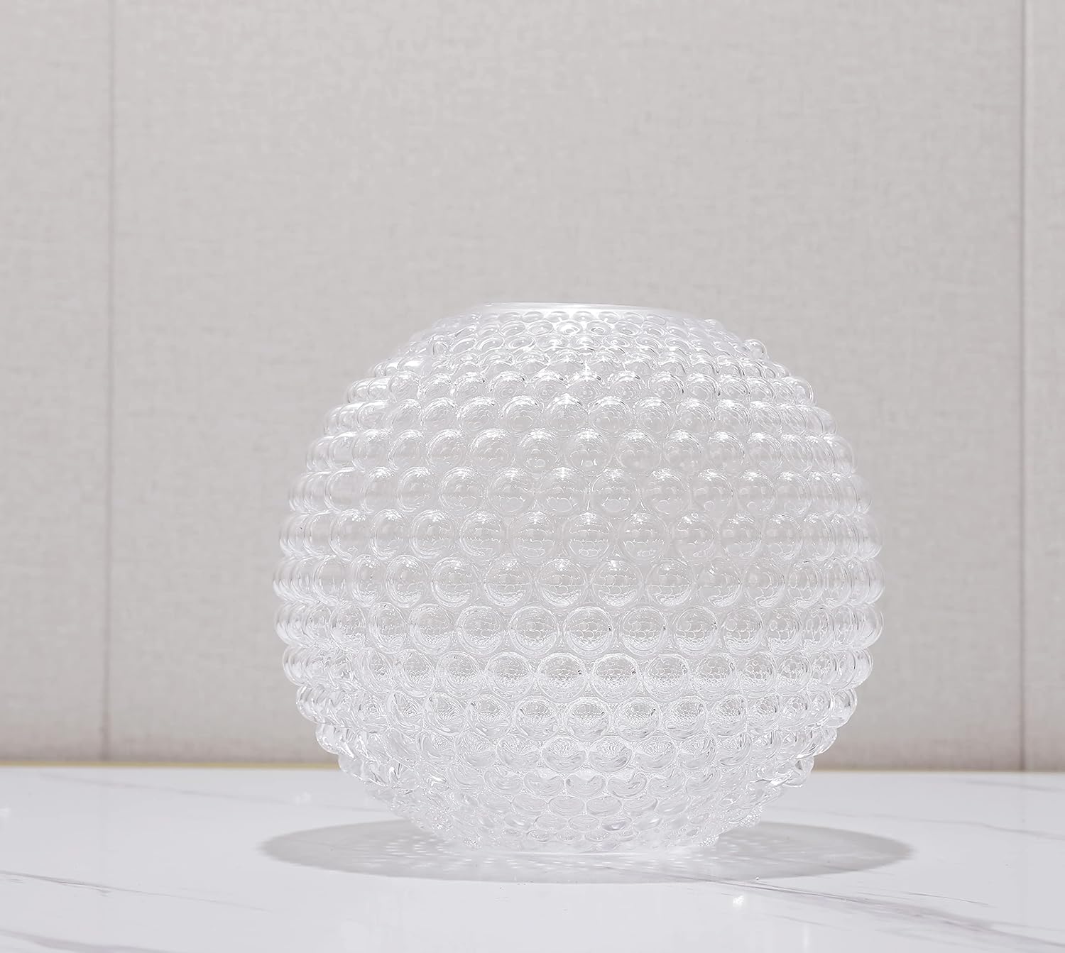 Magicpro unique round bubble glass vase 8" high-2