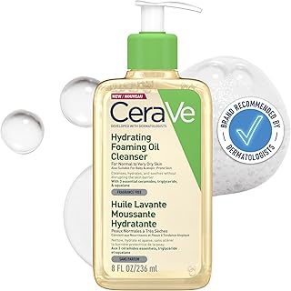 CeraVe Hydrating Foaming Oil Cleanser with Squalane for Normal to Very Dry Skin 236ml