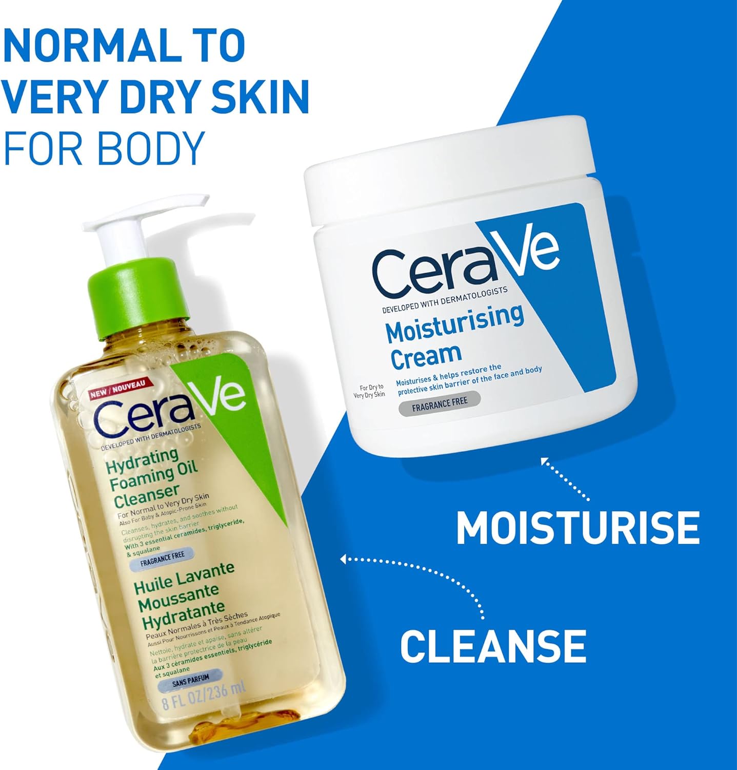 CeraVe Hydrating Foaming Oil Cleanser with Squalane for Normal to Very Dry Skin 236ml-4