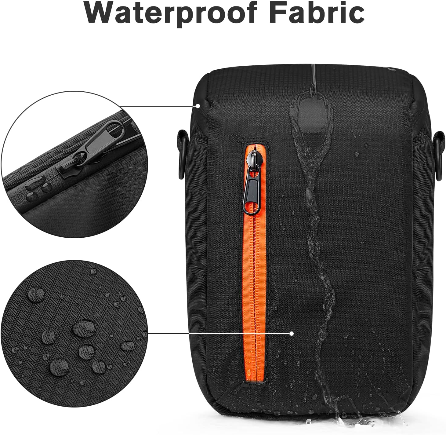 S-ZONE Camera Bag Waterproof Shockproof Lens Bag Camera Insert Bag Practical Padded DSLR SLR Camera Protection Insert Bag Lens Cases for Mirrorless Lens Cable Accessories-3