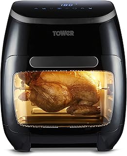 Tower T17076 Xpress Pro Combo 10-in-1 Digital Air Fryer Oven with Rapid Air Circulation, 60-Minute Timer, 11L, 2000W, Black