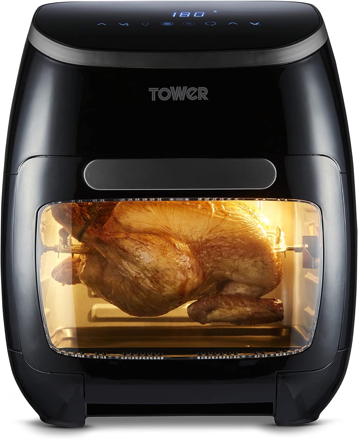 Tower T17076 Xpress Pro Combo 10-in-1 Digital Air Fryer Oven with Rapid Air Circulation, 60-Minute Timer, 11L, 2000W, Black-0