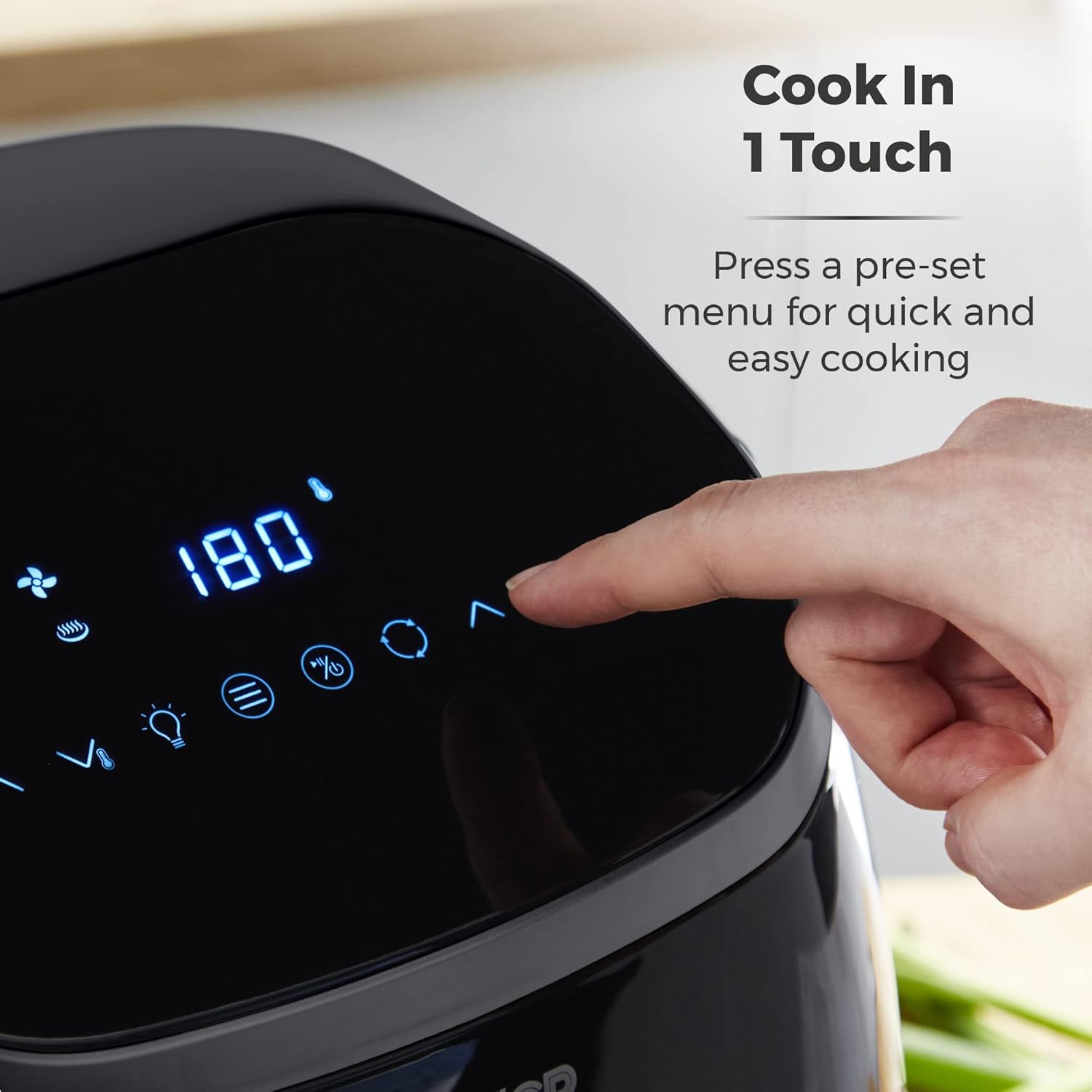 Tower T17076 Xpress Pro Combo 10-in-1 Digital Air Fryer Oven with Rapid Air Circulation, 60-Minute Timer, 11L, 2000W, Black-10